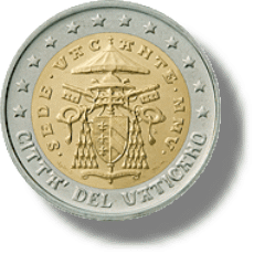 nur 2005 Vatikan Kursmünze -  Sede Vacante zur Papstlosen Zeit