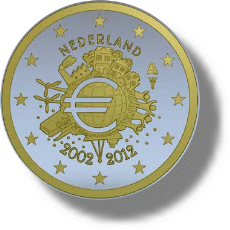 2012 Niederlande Gemeinschaftsausgabe 10 Jahre Euro Bargeld