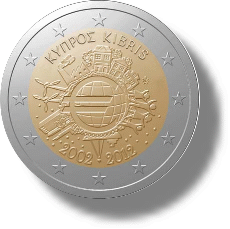 2012 Zypern Gemeinschaftsausgabe 10 Jahre Euro Bargeld