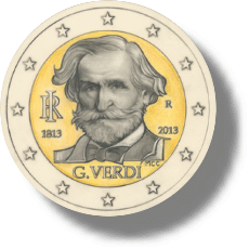 2013 Italien Gedenkmünze - 200. Geburtstag Guiseppe Verdi